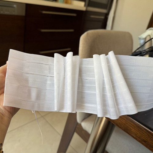 Curtain tape 3 pleats, new, 8 meters