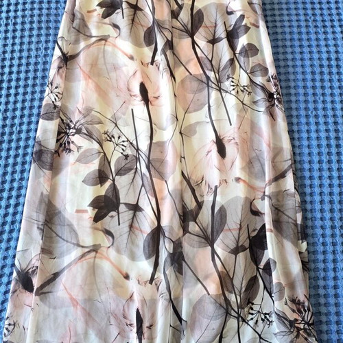 Romantic dress size Small with cotton bodycon and floral tulle