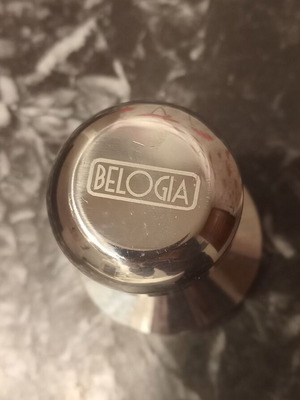 Belogia 53mm espresso tamper used, stainless steel with wear