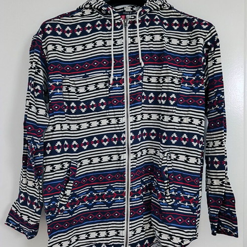 H&M Flannel Zip-up Hoodie like new, women's size S 36