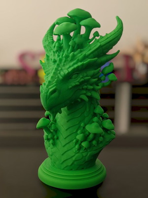 Fungi Dragon Bust new, fantasy decorative sculpture