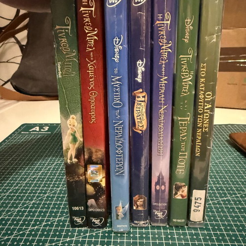 Tinkerbell DVD collection used, all movies with Greek dubbing