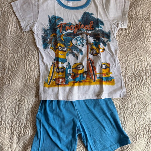 Minions kids summer pajama used
