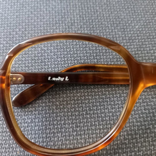 Loda vintage handmade eyeglass frame new, soft brown