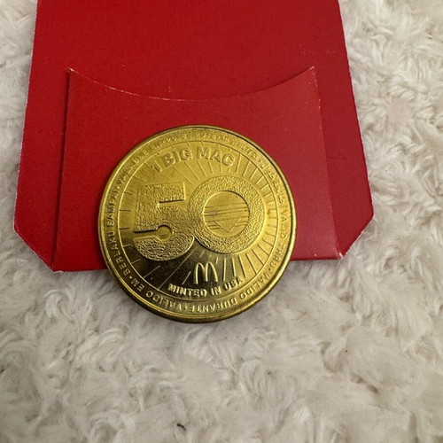 MacCoin 50 Years BigMac Anniversary Collectible Coin like new