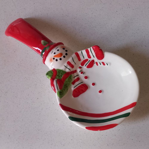 Ceramic Christmas Spoon Rest new