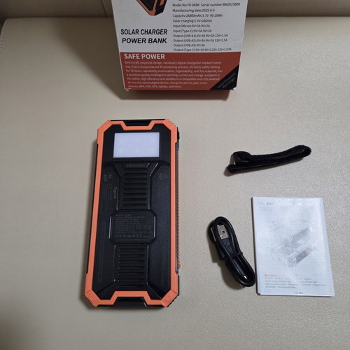 Paidashu YD-888K portable solar power bank 20000mAh 20W fast charging