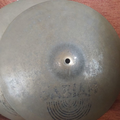 Sabian AAX Studio 14" hihat cymbals used with bonus B8 14"