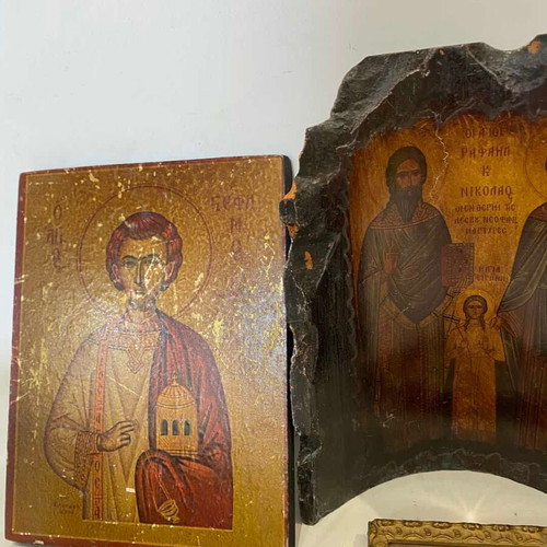 Set of 3 used religious icons