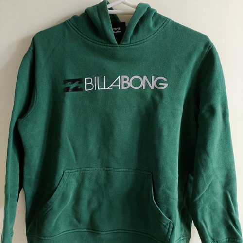 Billabong green hoodie used, size S