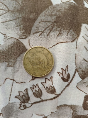 50 Cent Euro Coin Cyprus 2008 Used, Ship of Kyrenia