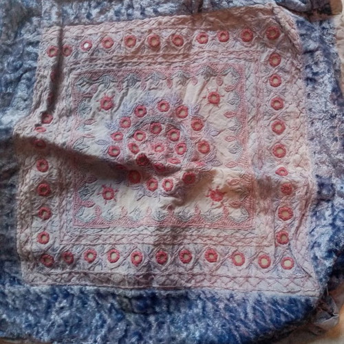 Handmade sofa pillowcases set of 2 with design for square pillows