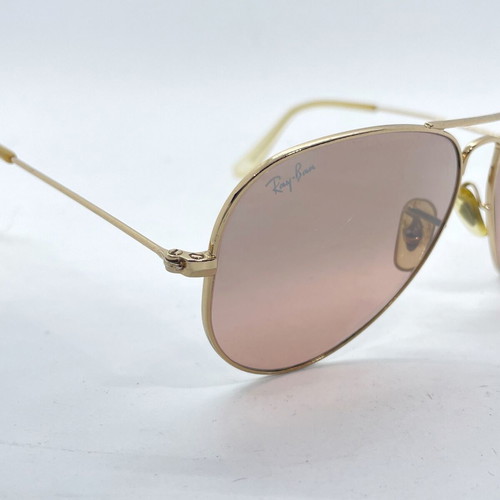 Ray-Ban Aviator RB3025 sunglasses used, pink and gold