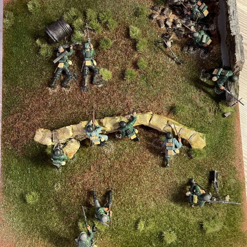 World War II diorama new, battle scene