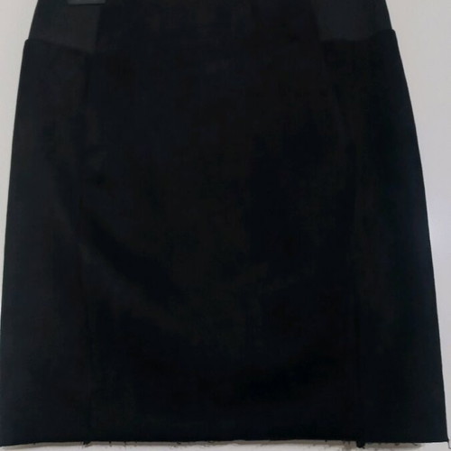 Women's black suede skirt like new, size S
