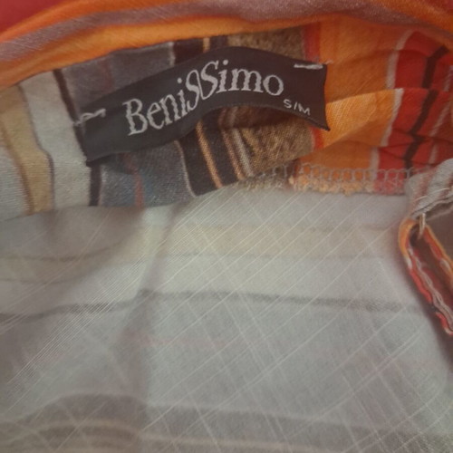 Benissimo Boho Summer Set Crop Top and Wrap Skirt, Size S/M