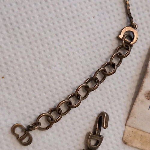 Christian Dior necklace authentic new beige