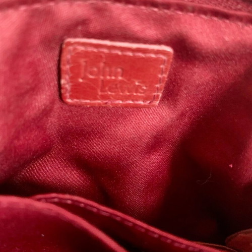 John Lewis leather wallet like new, chestnut color