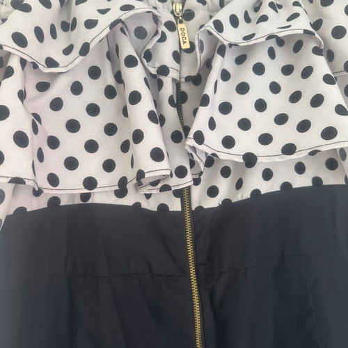 Doca polka dot dress medium 38 with decorative bow and pockets