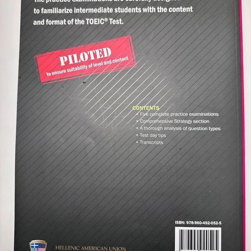 B2 Practise Exams for the TOEIC Test Student's Edition like new