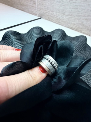 K.and ring in 925 silver and 750 gold