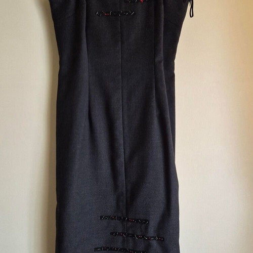 Stenia dress dark gray in Cool Wool, like new, fitted size 46