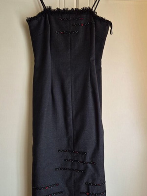 Stenia dress dark gray in Cool Wool, like new, fitted size 46