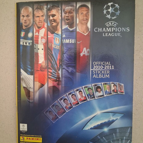Panini Champions League 2010-11 sticker album used, complete