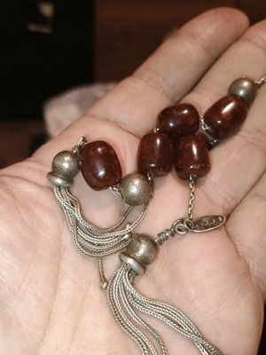Worry beads begleri silver and amber like new