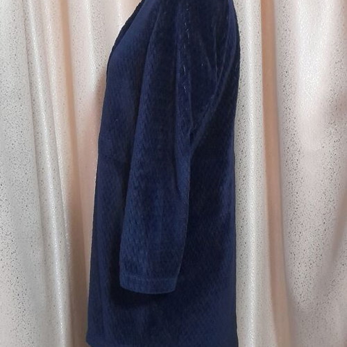 Oysho women's robe used, dark blue, size S, polyester fleece