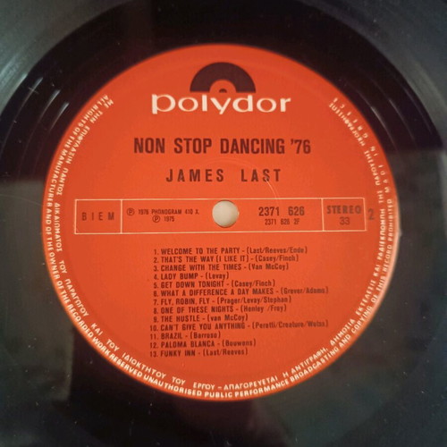 James Last Non Stop Dancing 1976 vinyl used