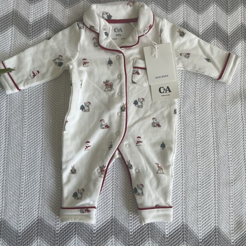C&A Christmas Baby Romper New Size 50