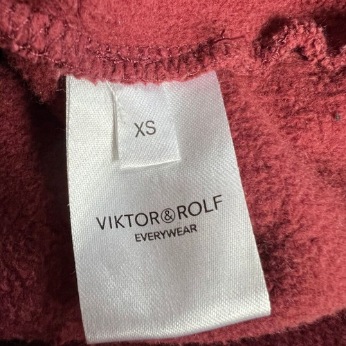 Viktor & Rolf Everywear Ruffle Hooded Dress used, size XS, red