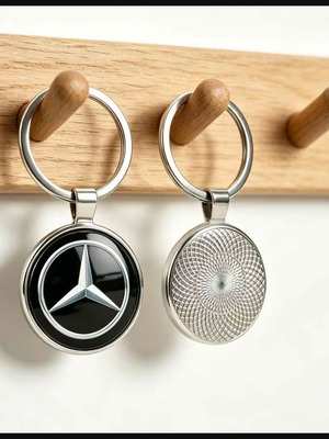 Mercedes-Benz μεταλλικό μπρελόκ καινούργιο, μαύρο και ασημί