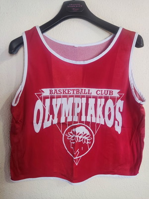 Γυναικείο vintage αθλητικό μπουστάκι Basketball Club Olympiakos μεταχειρισμένο