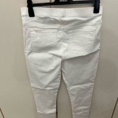 Marks & Spencer white jegging used, fitted size 14