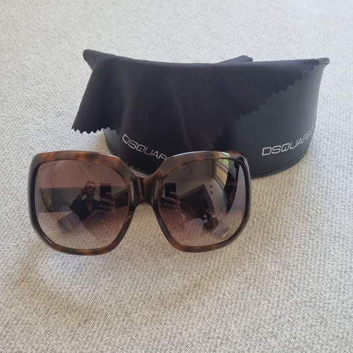 Dsquared2 mask sunglasses like new, brown acetate with gradient lens