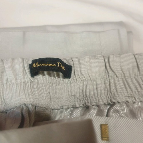 High-waisted fabric pants Massimo Dutti like new, gray, XS