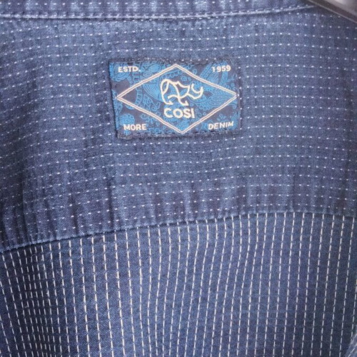 Cosi Jeans men's denim shirt XL, like new, Wabash stripe