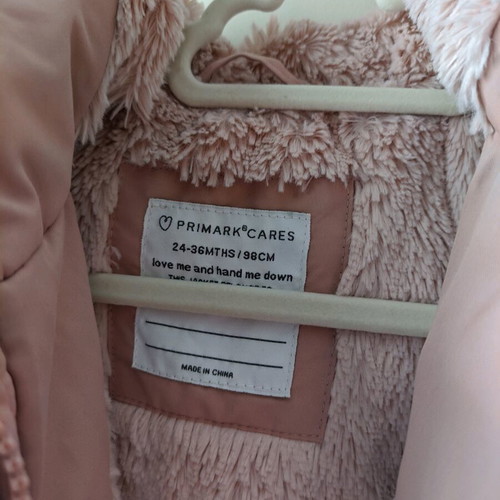 Children's jacket used 24-36 months warm pink