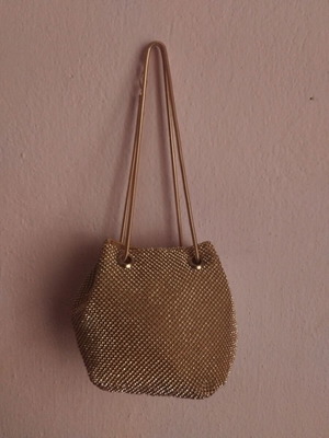 Shiny shoulder bag with glitter details new