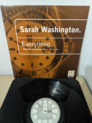 Sarah Washington Everything 12" vinyl record, electronic