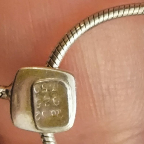 Silver gold 750/925 necklace
