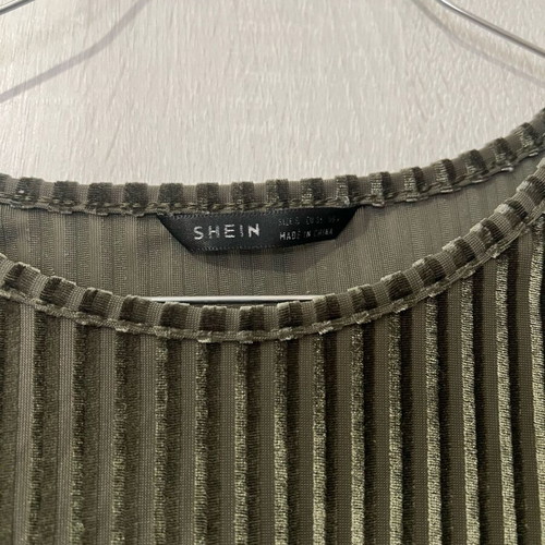 Shein dark green top like new, size S