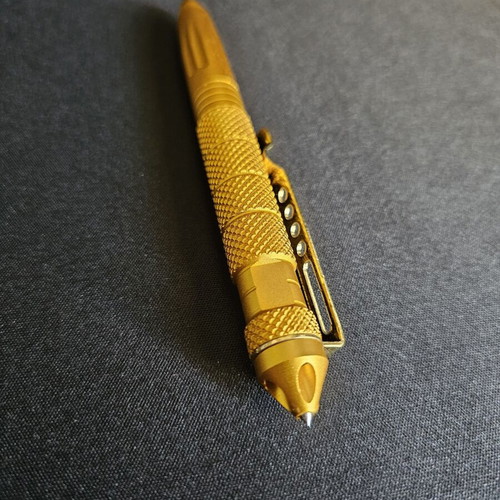 Metal pen, gold color for outdoor activities