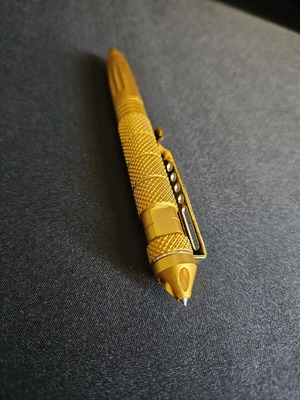 Metal pen, gold color for outdoor activities