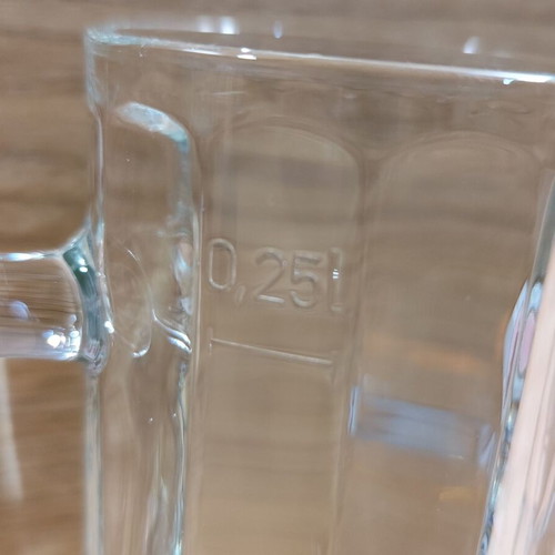 Paulaner beer set of two promotional glass mugs 250ml like new