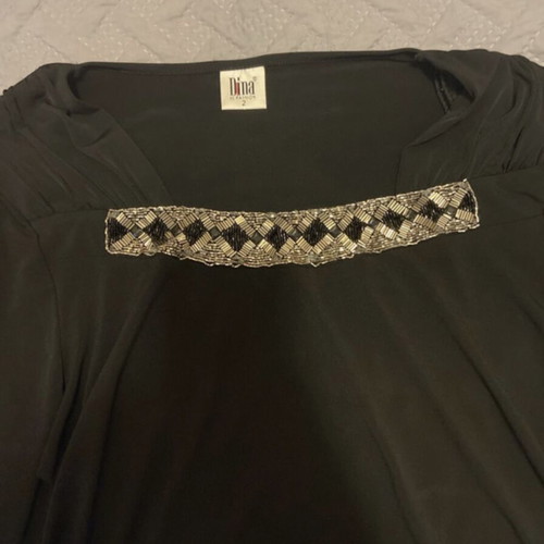 Black blouse lightly worn, size XL