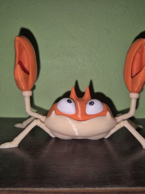 Φιγούρα Krabby 3D εκτυπωμένη από Pokemon, καινούργια