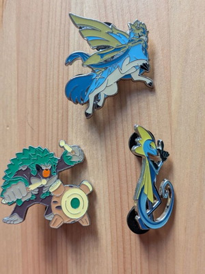 Pokémon TCG Metal Pins Zacian Rillaboom Inteleon like new